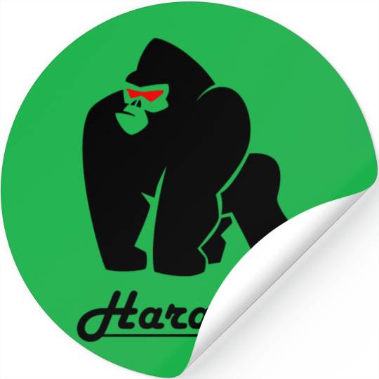 Gorilla Black Stickers