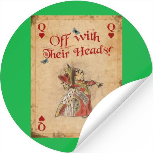 Alice in Wonderland The Queen of Hearts Stickers