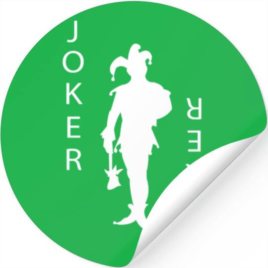 Joker Playing Card Gambling Stickers