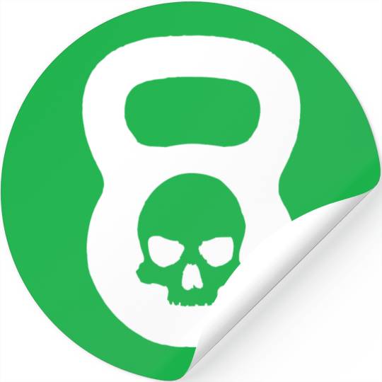 Kettlebell - Kettlebell Skull MMA Mixed Martial Ar Stickers