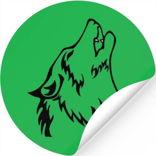 Wolf (back) Stickers