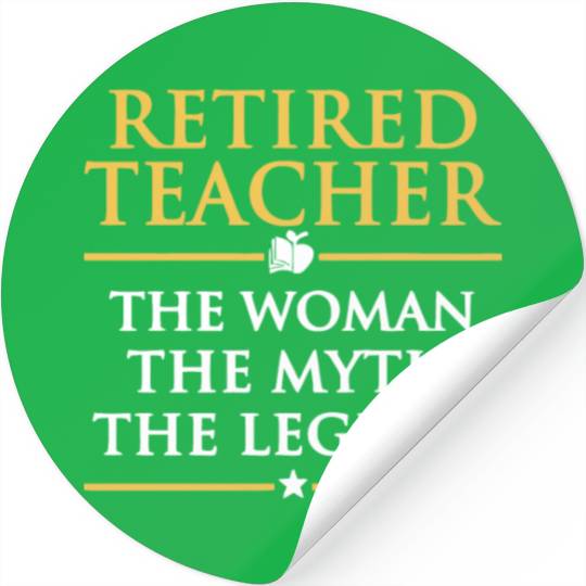 Retired Teacher Stickers