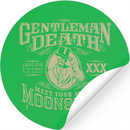Gentleman Death Moonshine Stickers