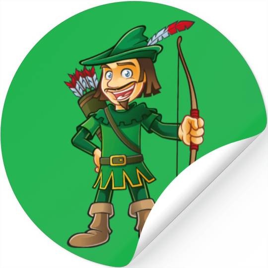 Robin Hood-arrows-bow-tale Stickers