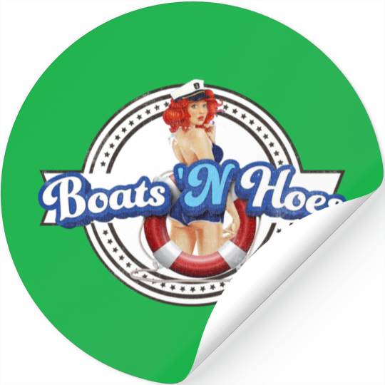 BOATS 'N HOES STEP BROTHERS SEXY LOGO Stickers