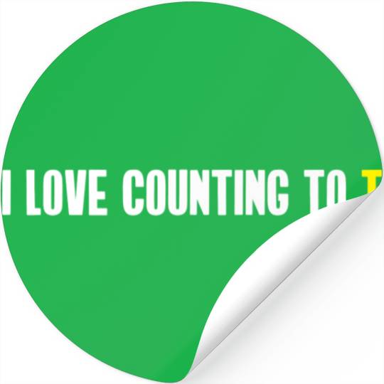 Ultimate Frisbee Stickers: Funny Stall Count Joke