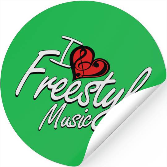 I love Freestyle Music Stickers