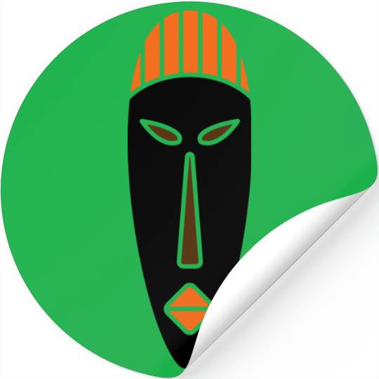 21 mask africa culture ai vectorstock 8738306 Stickers