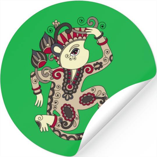 Aztec Monkey Stickers