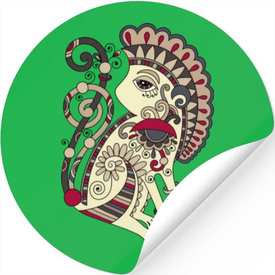Aztec Monkey Stickers