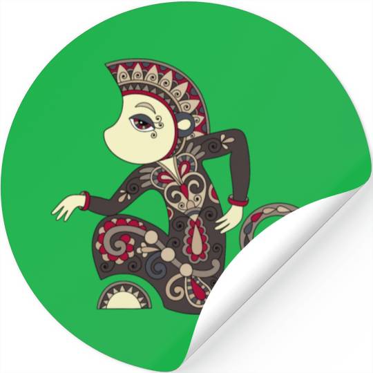 Aztec Monkey Stickers