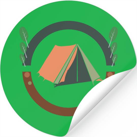 camping logo Stickers