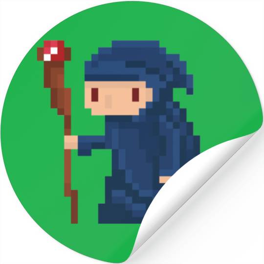 Pixel wizard Stickers
