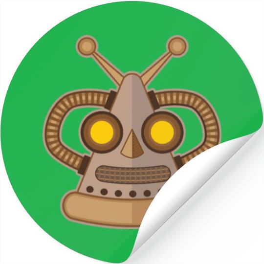 Robot mask Stickers