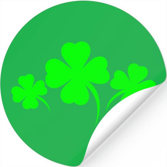 four-leaf clover Stickers
