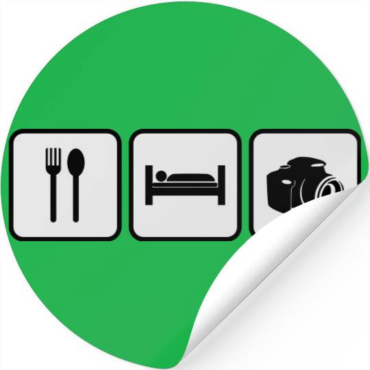 eat sleep photography Stickers
