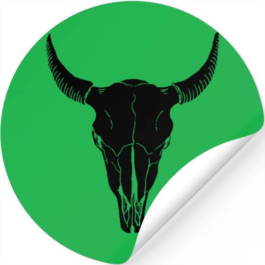 buffalo skull Stickers