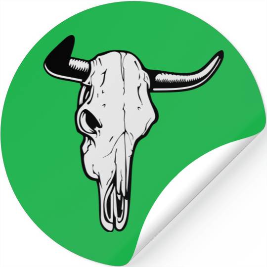 buffalo skull Stickers