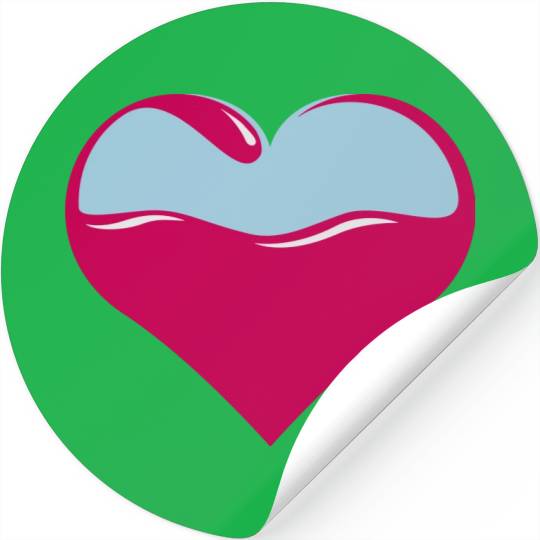 Ocean heart Stickers