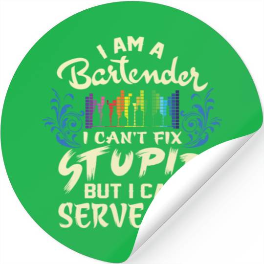 I Am A Bartender Stickers
