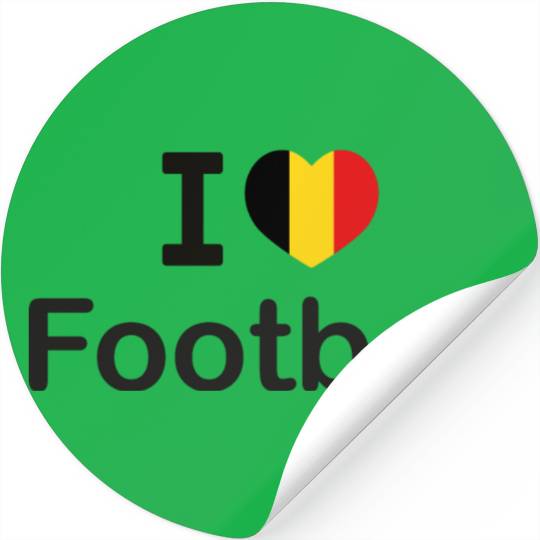 I love Belgian football Stickers