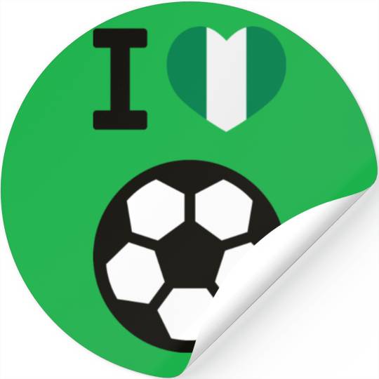 I love Nigerian football Stickers