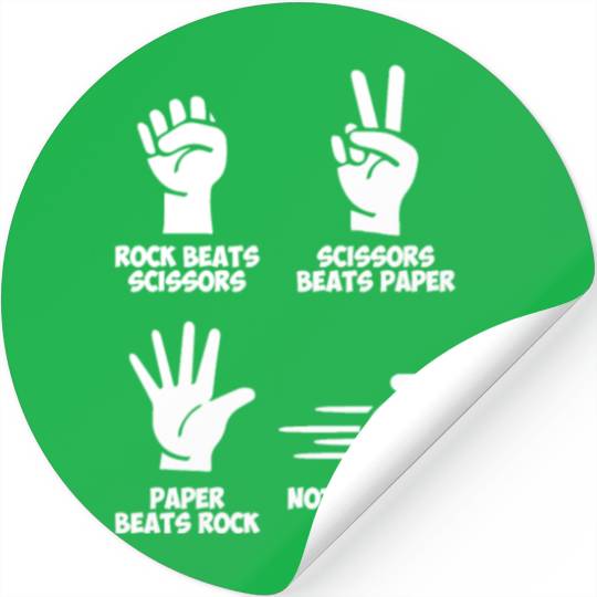 Curling Rock Paper Nothing Beats Stickers