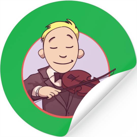 Violin Player Stickers