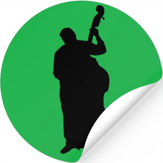 Double Bass Player Stickers