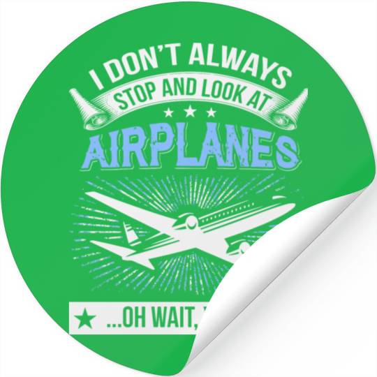 Airplane - Look At Airplanes Stickers
