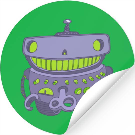 18 robot 25 png vectorstock 4842445 Stickers