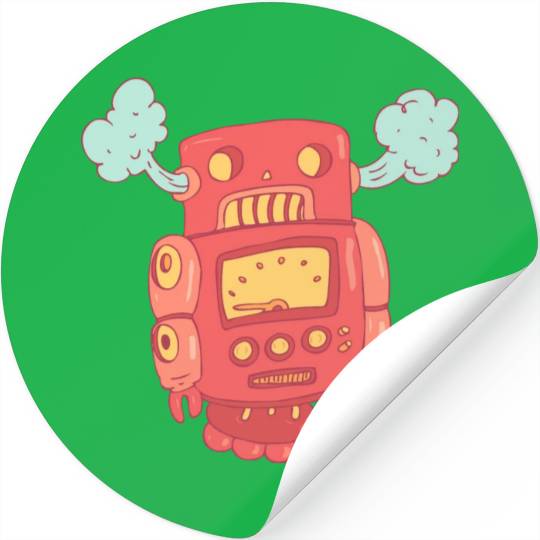 47 robot 52 png vectorstock 4842445 Stickers