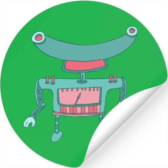 53 robot 58 png vectorstock 4842445 Stickers