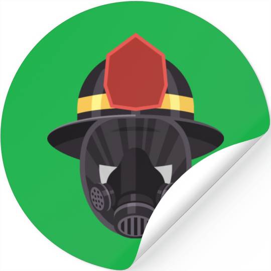 firefighter helmet Stickers