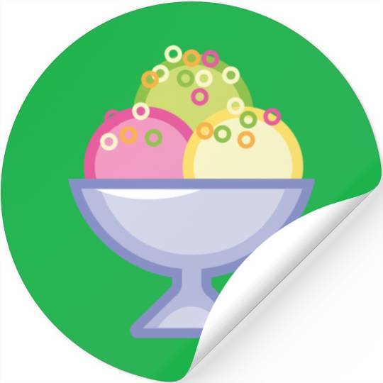 Ice Cream Sundae Stickers