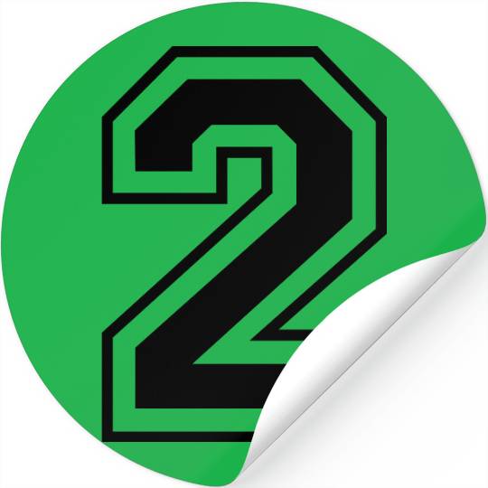 number two Stickers