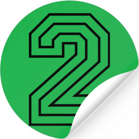 number two Stickers