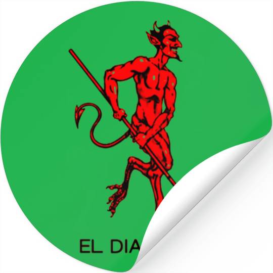 El Diablito The Devil Tarot Cards Readings Stickers