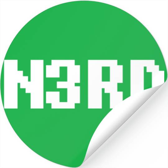 8 Bit Nerd Stickers
