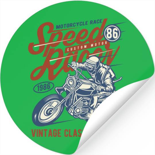 Speed Racer Vintage Classic Racing Stickers