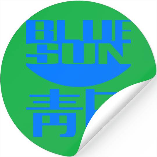 Blue Sun Stickers