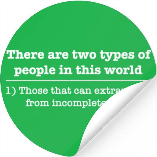 Funny geek incomplete data Stickers