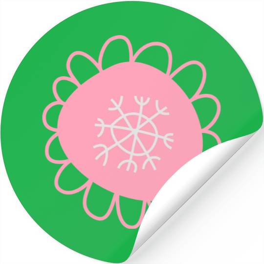 Snowflake vectorstock 6454009 Stickers