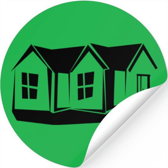 building construction worker crane house75 Stickers