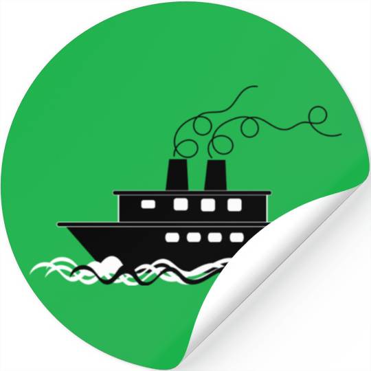 ship boat canoe sailboat submarine yacht anchor136 Stickers