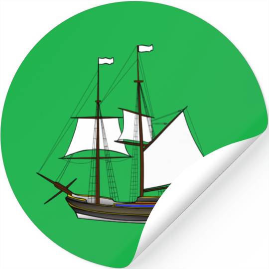 ship boat canoe sailboat submarine yacht anchor405 Stickers