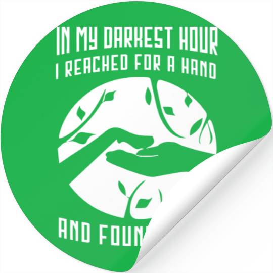 In my darkest hour I reached for a hand Stickers