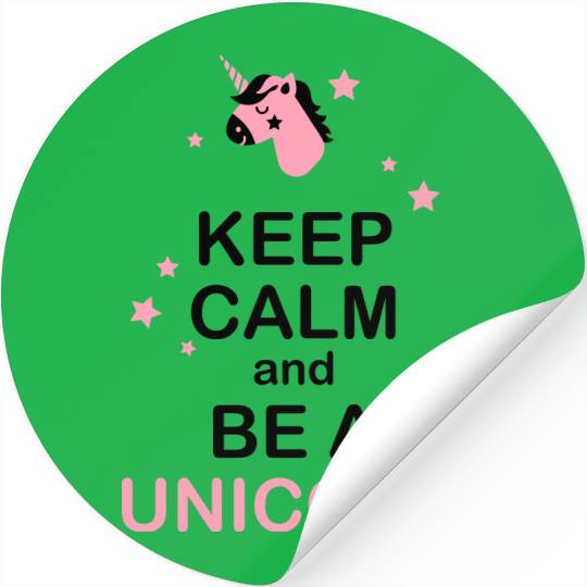 keep calm unicorn Stickers