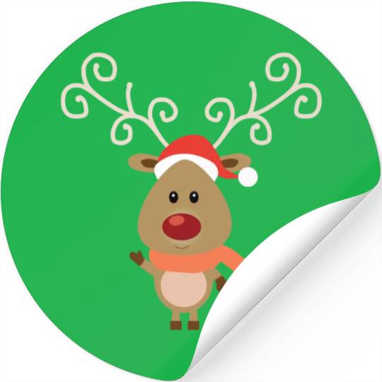christmas elves funny character funny christmas ugly christ Stickers