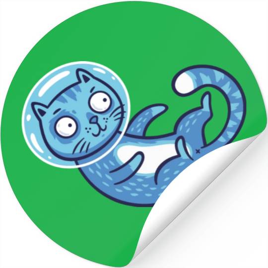 Space cat Stickers